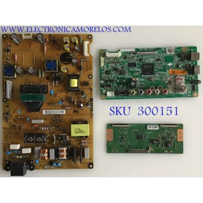 KIT DE TARJETAS PARA TV LG / MAIN EBT62359742 / EAX65049104(1.0) / FUENTE EAY62810703 / LGP55-13PL3 / T-CON 6871L-2979C / 6870C-0421A / PANEL LN54R550060V12 / MODELO 55LN5400-UA.BUSZLJR